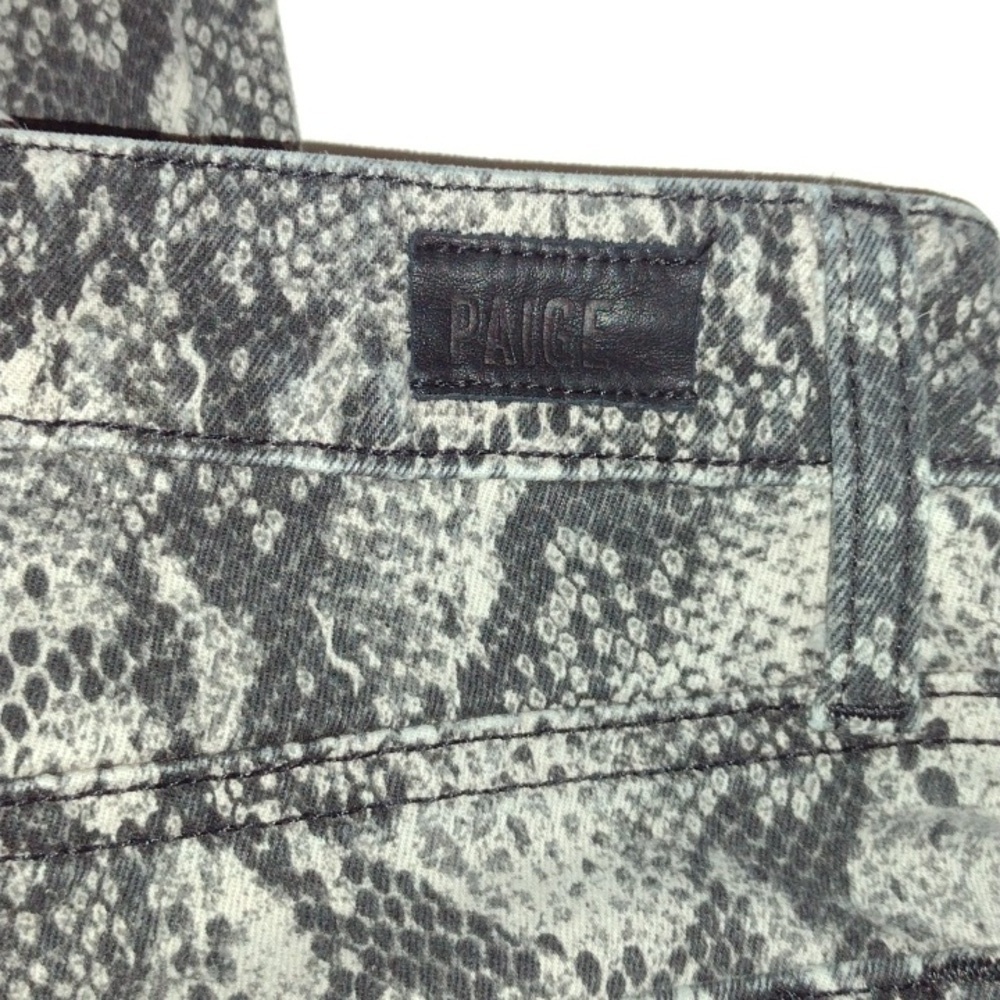 PAIGE Snakeskin hoxton slim Jeans size 29 raw him - Picture 12 of 12